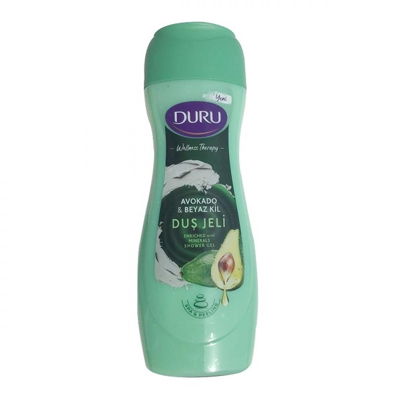 DURU AVOCADO & WHITE CLAY SHOWER GEL 450ml
