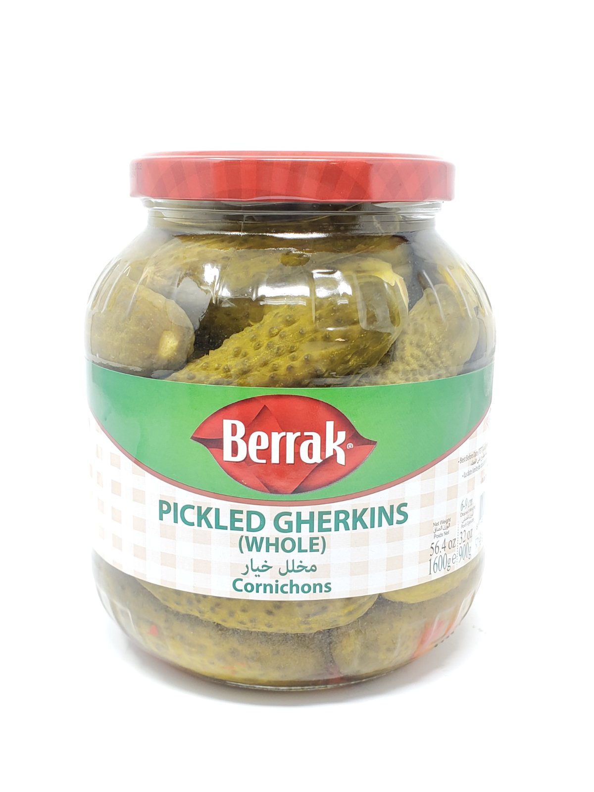 BERRAK GHERKIN PICKLES / SALATALIK TURSU 6-9cm 1600g