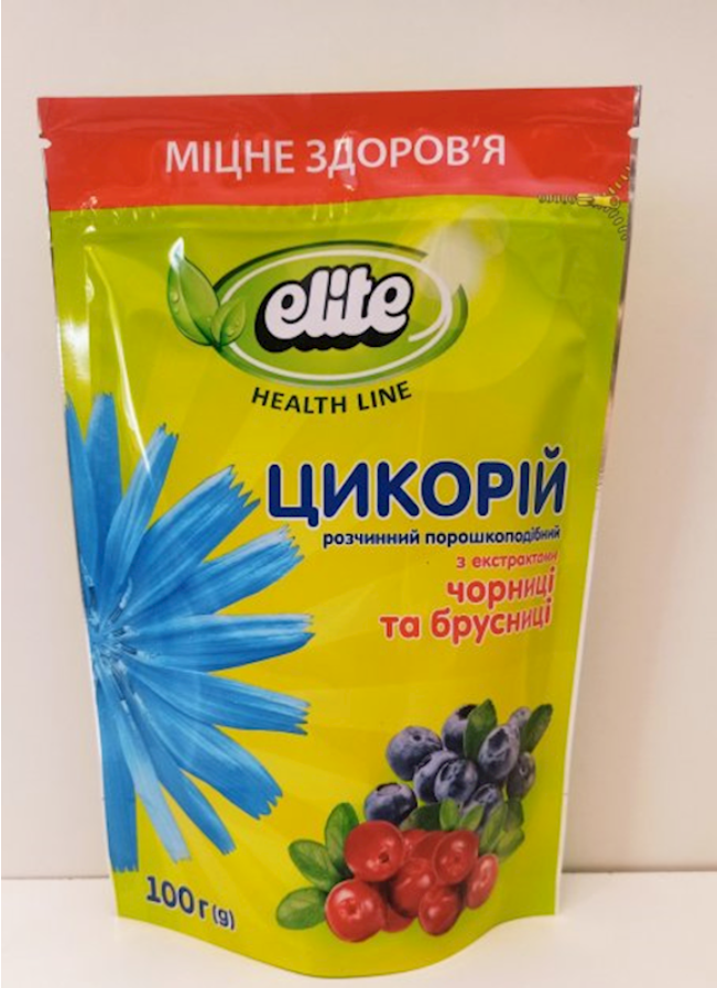 ELITE INSTANT POWDERED CIKORY WITH BLUEBERRY & CHERNIKA 100g