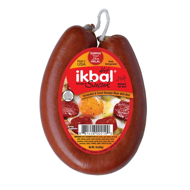 IKBAL BEEF SOUJOUK HOT ROUND 1lb