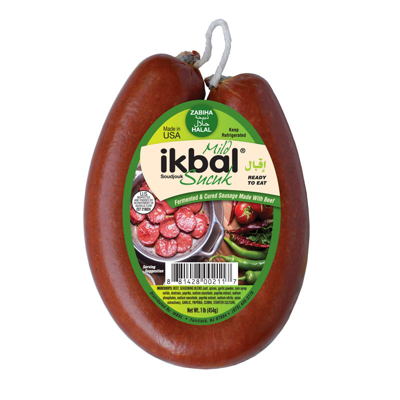 IKBAL BEEF SOUJOUK MILD ROUND 1lb