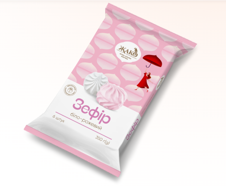JAKO ZEFIR PINK & WHITE 350g