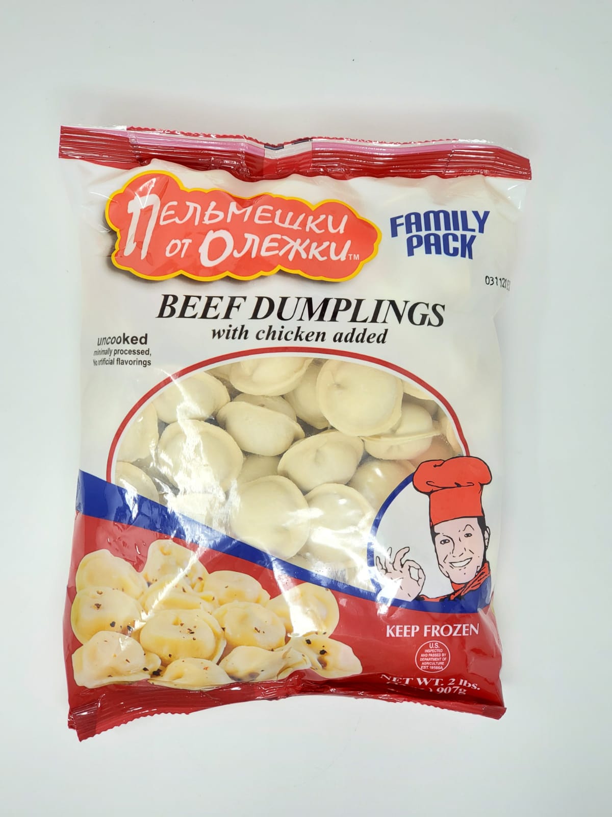 OT OLEZHKI BEEF PELMENI WITH CHICKEN ADDED 2lb