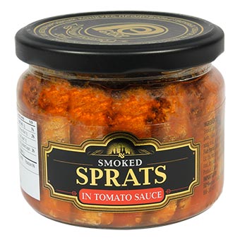 RIGA SPRATS SMOKED SPRATS IN TOMATO SAUCE 250g