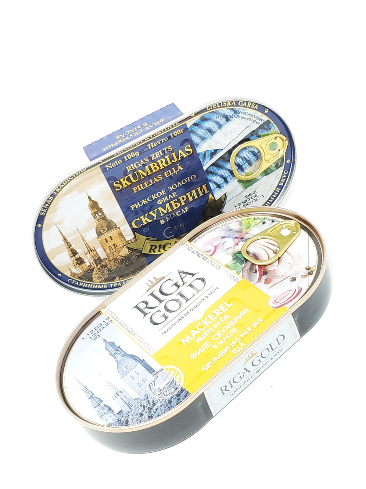 RIGA GOLD MACKEREL FISH / SKUMBRIYA IN OIL 190g