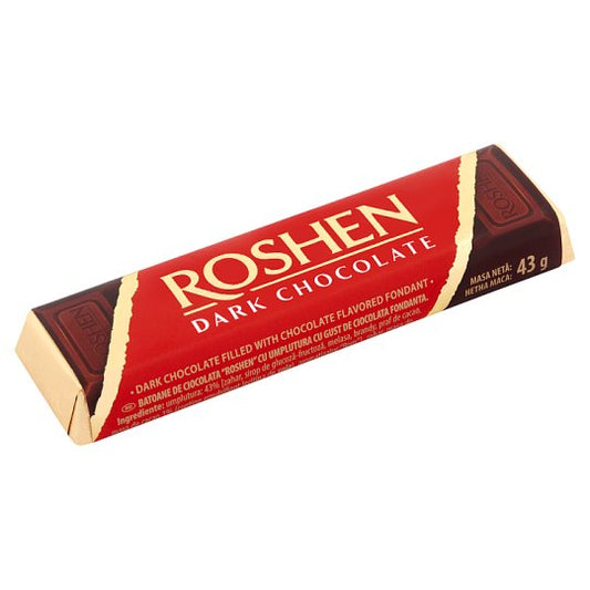 ROSHEN FILLED DARK CHOCOLATE / BATONCHIK 43g