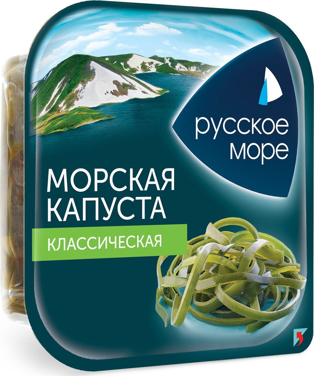RUSSKOE MORE SEAWEED SALAD CLASSIC / САЛАТ ИЗ МОРСКОЙ КАПУСТЫ 200gr