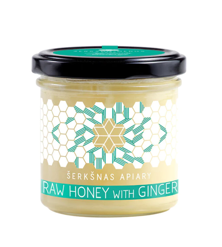 SERKSNAS APIARY RAW HONEY GINGER 200g