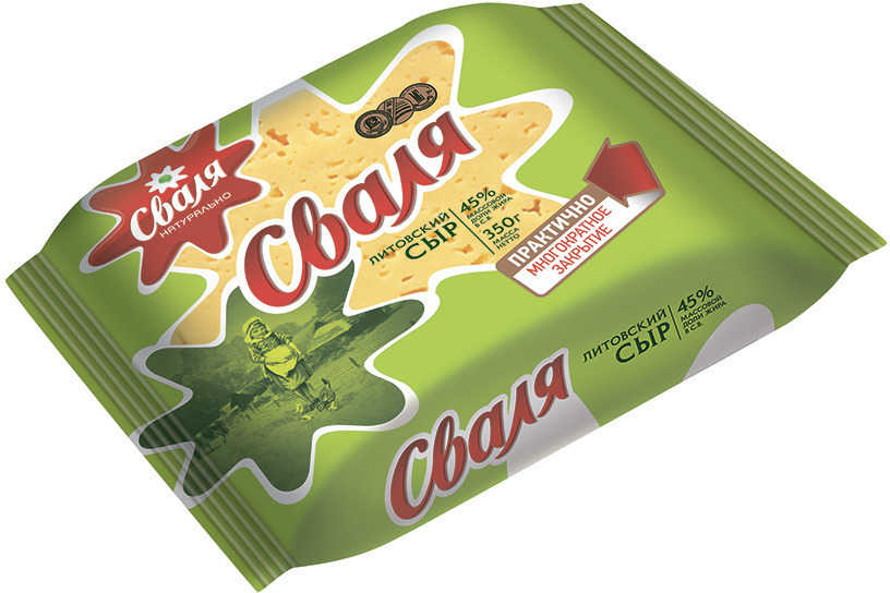 SVALIA LITOVSKIY CHEESE CHUNK 350g