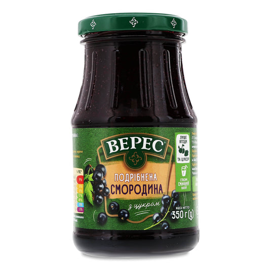 VERES BLACK CURRANT PRESERVE 350g