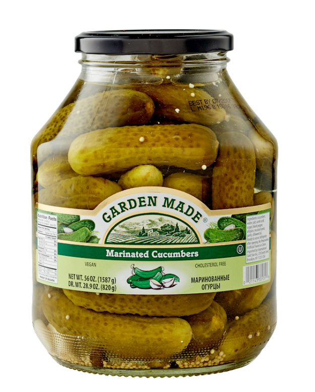 GARDEN MADE COSHER DILL STYLE MARINATED CUCUMBERS 1630g