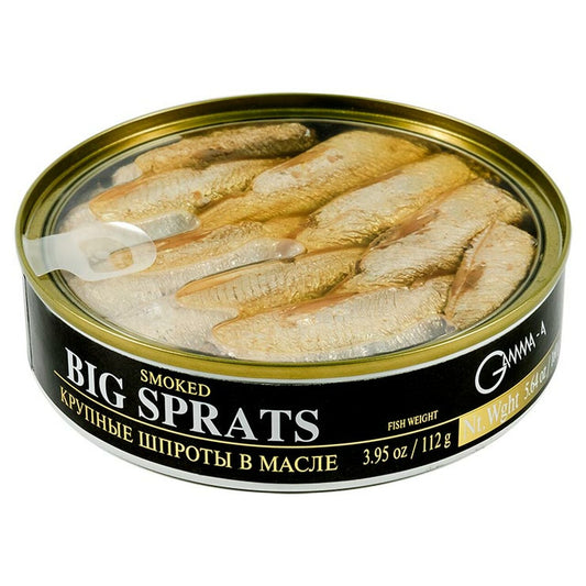 RIGA GOLD SMOKED SPRATS IN OIL 160g