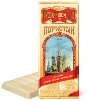 RUSSIAN CHOCOLATE WHITE AERATED / PORISTIY 90g